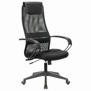 Офисное кресло Brabix Premium Stalker EX-608 PL (ткань-сетка/кожзам, черное) 532090 в Старом Осколе