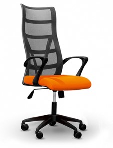 Кресло ДамОфис 5600, оранж/черное в Старом Осколе