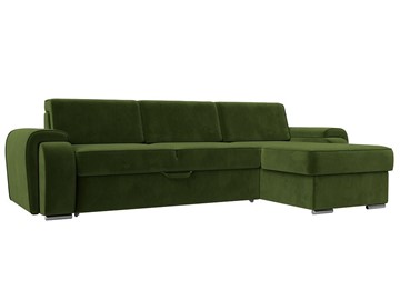 Угловой диван Лига-025, Зеленый (Микровельвет) в Старом Осколе
