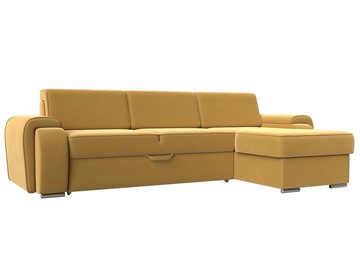 Угловой диван Лига-025, Желтый (Микровельвет) в Старом Осколе