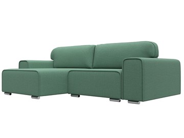 Угловой раскладной диван Лига-029, Амур зеленый (Рогожка) в Старом Осколе