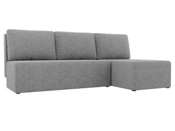 Угловой диван с оттоманкой Поло, Серый (рогожка) в Старом Осколе