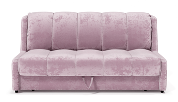 Прямой диван Аккордеон-Кровать 1,55 с каретной утяжкой, полоска (НПБ) в Старом Осколе