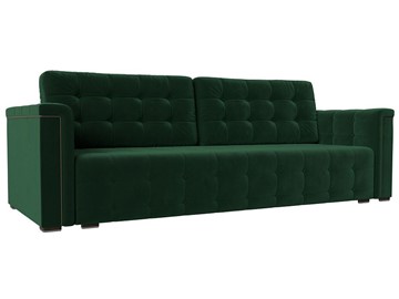 Прямой диван Лига-002 НПБ, Зеленый (велюр) в Старом Осколе