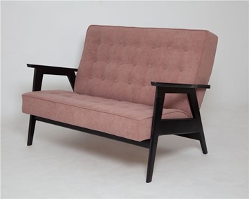 Прямой диван Ретро, двухместный (венге / RS 12 - розовый) в Белгороде