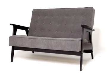 Прямой диван Ретро, двухместный (венге / RS 15 - темно-серый) в Старом Осколе