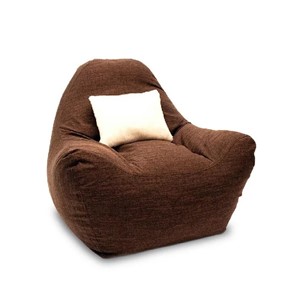 Бескаркасное кресло Эдем, рогожка орион, коричневый в Старом Осколе