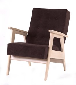 Кресло Ретро (беленый дуб / RS 32 - коричневый) в Белгороде