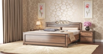 Спальная кровать Жасмин 140*200 с основанием в Белгороде