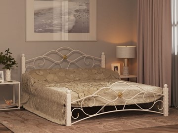 Двуспальная кровать Гарда 3, 160х200, белая в Старом Осколе