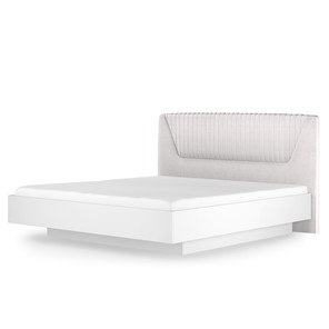 Кровать с механизмом 1.5-спальная Марсель-11 (Белый, ткань Catania white) 1400 в Старом Осколе