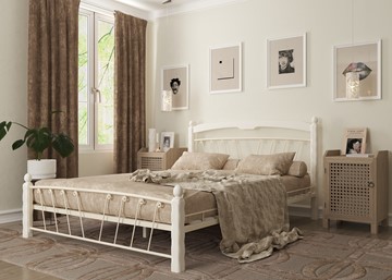 Полутороспальная кровать Муза 1, 1400, белый в Старом Осколе