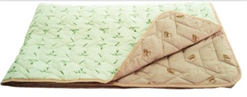 Одеяло «Зима-Лето», ткань: тик, материалы: бамбук/верблюжья шерсть в Белгороде