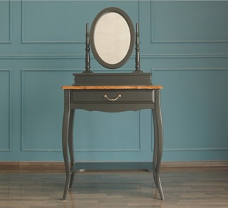 Косметический стол Leontina с зеркалом (ST9321BLK) Черный в Старом Осколе