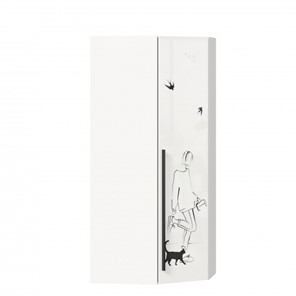 Шкаф угловой Джоли 45 ЛД 535.030, Серый шелк в Старом Осколе