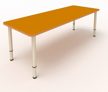 Детский стол 2-местный  (по одну сторону столешн.) СДО-2 (0-3) оранжевый в Белгороде