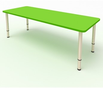 Стол для детей 2-местный  (по одну сторону столешн.) СДО-2 (0-3) зеленый (МДФ) в Старом Осколе