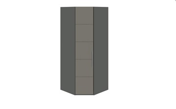Распашной угловой шкаф Наоми, цвет Фон серый, Джут СМ-208.07.06 в Старом Осколе