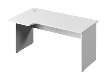 Эргономичный стол С-35 левый, цвет Белый в Старом Осколе