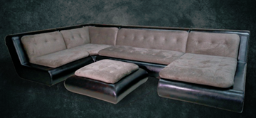П-образный диван Шад Эвелина со столом-пуфом в Старом Осколе