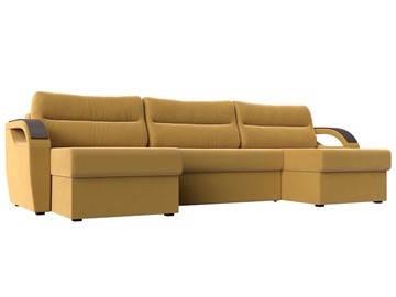 П-образный диван Форсайт, Желтый (Микровельвет) в Старом Осколе