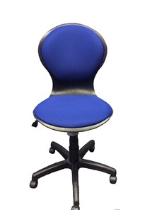 Детское вращающееся кресло LB-C 03, цвет синий в Старом Осколе