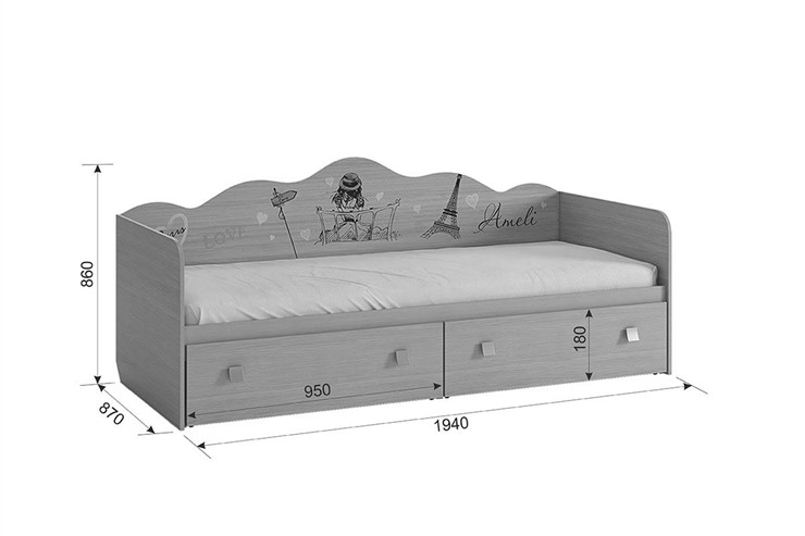 Детская кровать-софа Амели в Старом Осколе - изображение 2
