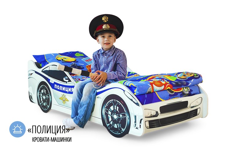 Детская кровать-машина Полиция в Белгороде - изображение 1