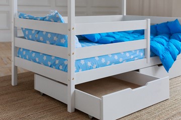 Детская кровать Домик с ящиками, цвет белый в Старом Осколе - предосмотр 3