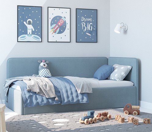 Кровать-игрушка Leonardo голубой 160х70 в Белгороде - изображение 4