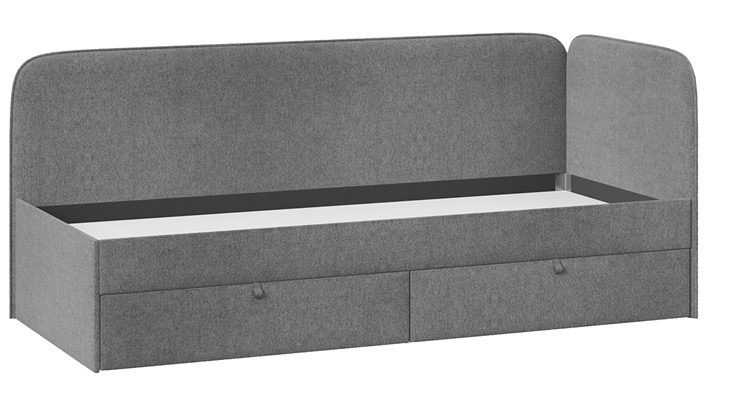 Кровать подростковая Молли тип 1 (90), Микровелюр Scandi Graphite 22 в Старом Осколе - изображение 2