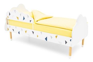 Кровать в детскую Stumpa Облако "Треугольники желтый, синий" в Белгороде