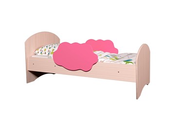 Детская кровать Тучка, корпус Дуб млечный, фасад Розовый в Старом Осколе