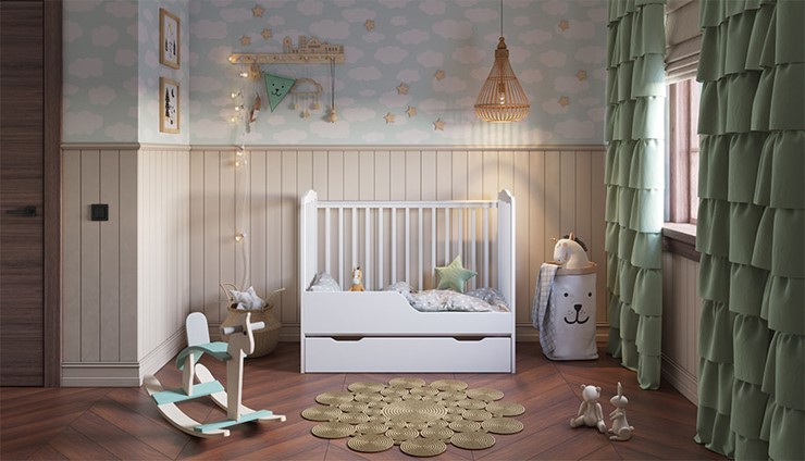 Кровать в детскую POLINI Kids Simple 310-01 Белый в Белгороде - изображение 9