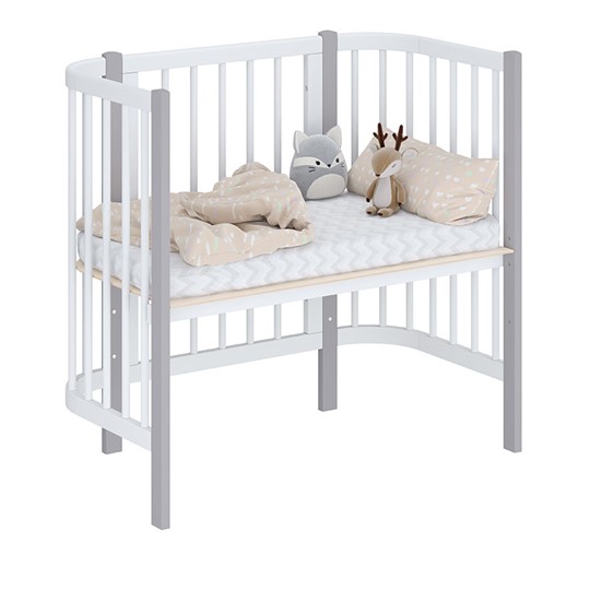 Детская кровать POLINI Kids Simple 105 Белый / Серый в Старом Осколе - изображение 1