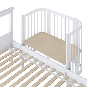 Кроватка детская приставная POLINI Kids Simple 105 Белый в Старом Осколе - предосмотр 2