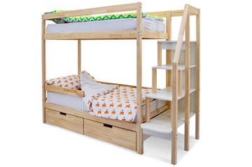 Детская двухэтажная кровать Svogen натура в Старом Осколе