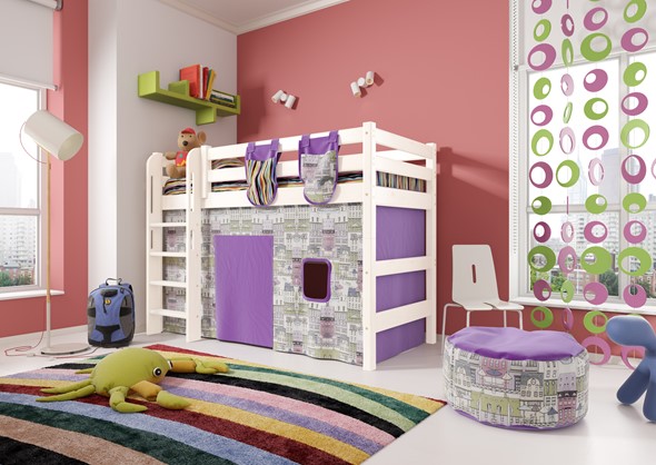 Детская кровать-чердак Соня,  Вариант 5 Белый в Белгороде - изображение