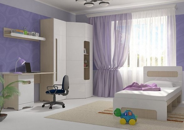 Гарнитур детской мебели Палермо-Юниор, вариант 2 без вставок в Белгороде - изображение
