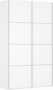 Шкаф-купе двухдверный Прайм (ДСП/ДСП) 1400x570x2300, белый снег в Старом Осколе