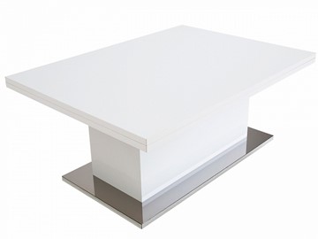 Складной стол-трансформер Slide GL, белый суперглянец в Старом Осколе - предосмотр