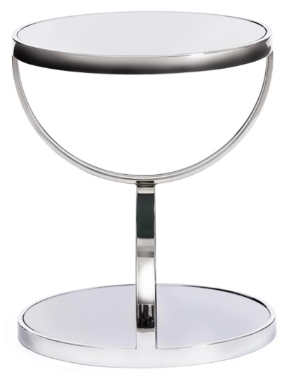 Столик GROTTO (mod. 9157) металл/дымчатое стекло, 42х42х50, хром в Старом Осколе - изображение 1