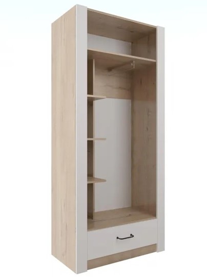 Шкаф гардеробный Ева 5 М1 дуб ирландский/белый матовый в Белгороде - изображение 1