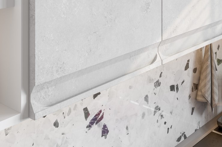Модульная кухня Вельвет, бетон графит/бетон снежный в Старом Осколе - изображение 5
