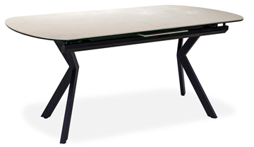 Кухонный стол раскладной Шамони 1CX 140х85 (Oxide Avorio/Графит) в Старом Осколе - предосмотр