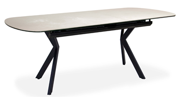 Кухонный стол раскладной Шамони 3CX 180х95 (Oxide Avorio/Графит) в Старом Осколе - предосмотр 1