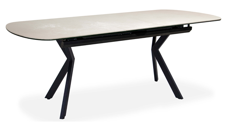 Кухонный стол раскладной Шамони 3CX 180х95 (Oxide Avorio/Графит) в Старом Осколе - изображение 1