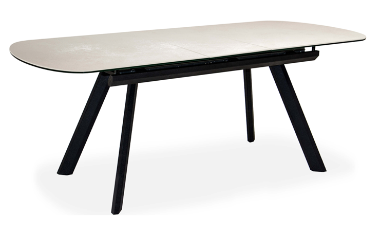 Кухонный стол раскладной Шамони 2CQ 160х90 (Oxide Avorio/Графит) в Старом Осколе - изображение 1