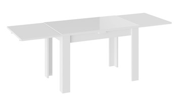 Стол раздвижной Норман тип 1, цвет Белый/Стекло белый глянец в Старом Осколе - предосмотр 1