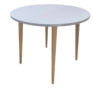 Кухонный стол круглый Серый камень 90*90 см ЛДСП в Старом Осколе